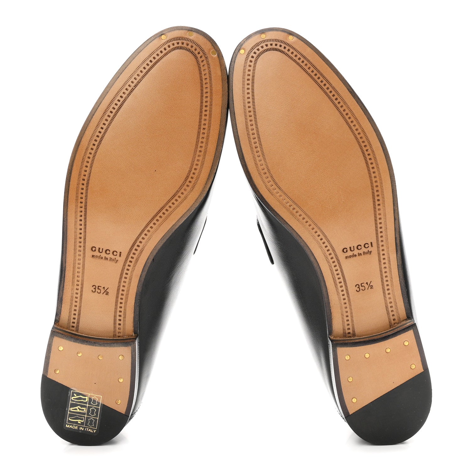 Gucci Malaga Kid Web Womens Horsebit Loafers 35.5 Black 6 of 10