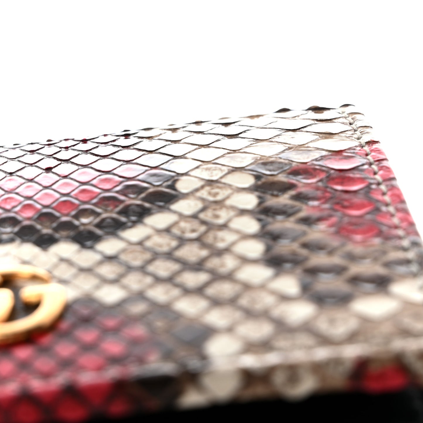 Snakeskin GG Marmont Card Case
