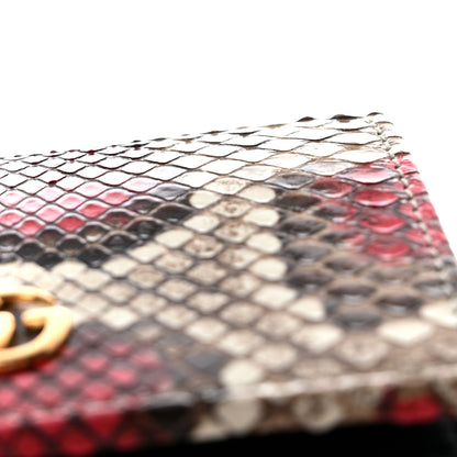 Gucci Snakeskin GG Marmont Card Case 10 of 11