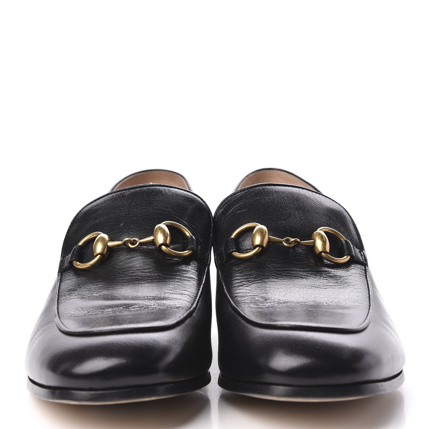 Gucci Goatskin Crystal Womens Horsebit Loafers 40 Black 3 of 10