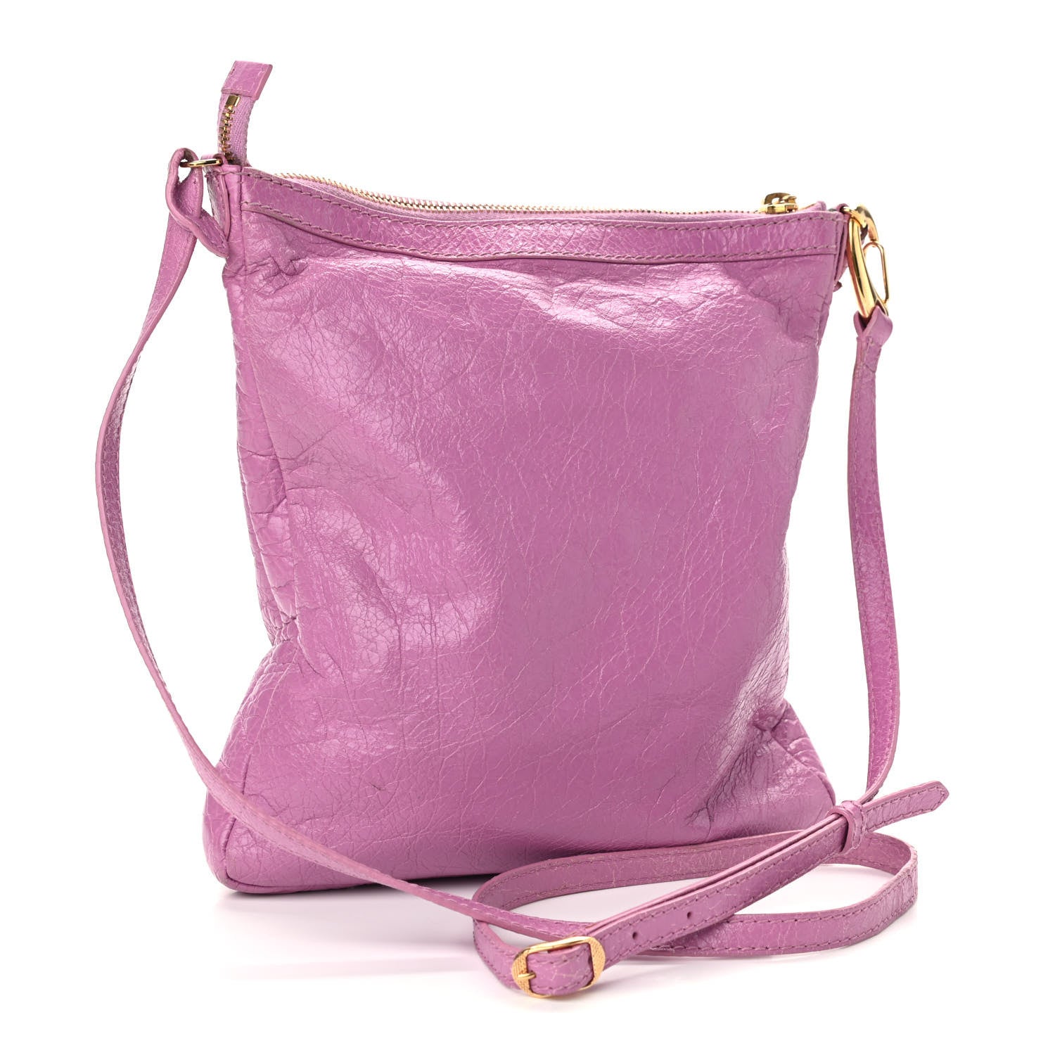 Balenciaga Agneau Giant 12 Gold Hardware Flat Crossbody Rose Berlingot 3 of 10