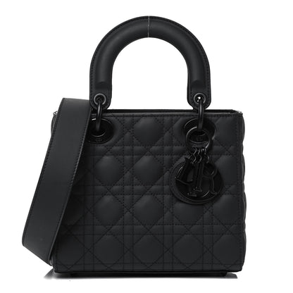Christian Dior Ultra Matte Calfskin Cannage Small My ABCDior Lady Dior Black 1 of 9