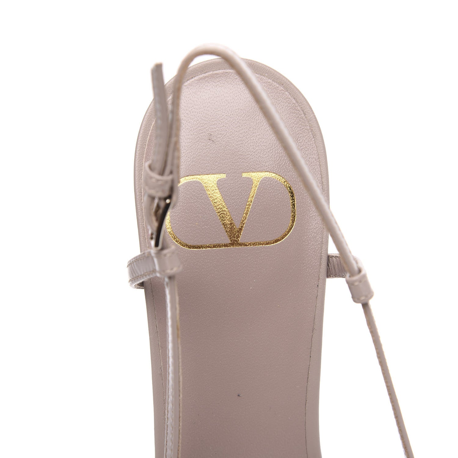 Valentino Garavani Calfskin Tonal Vlogo Slingback 40mm Pumps 37.5 Poudre 6 of 8