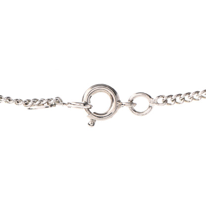 Chanel Crystal Timeless CC Necklace Silver 4 of 5