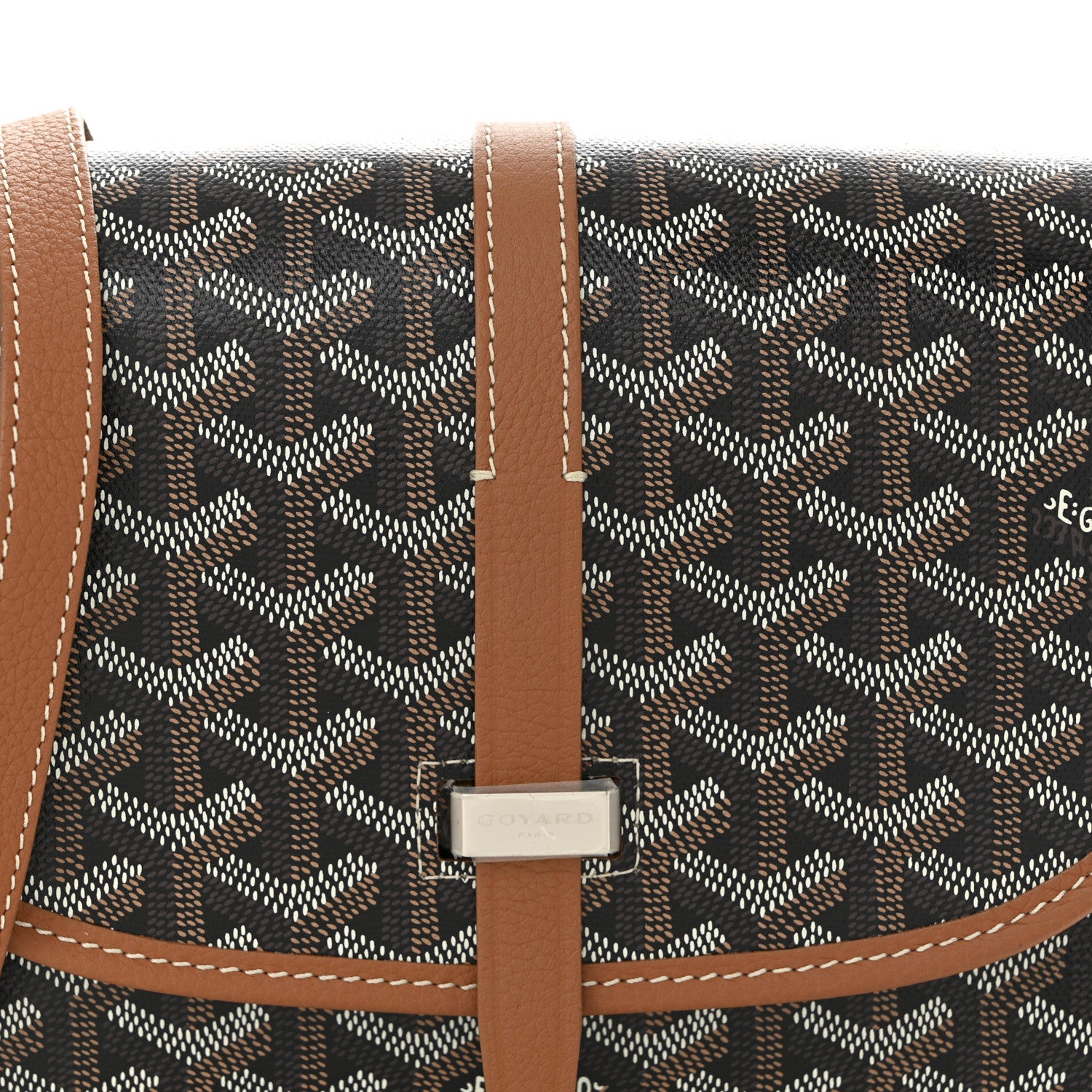 Goyard Goyardine Belvedere II PM Messenger Bag Black Gold 7 of 9