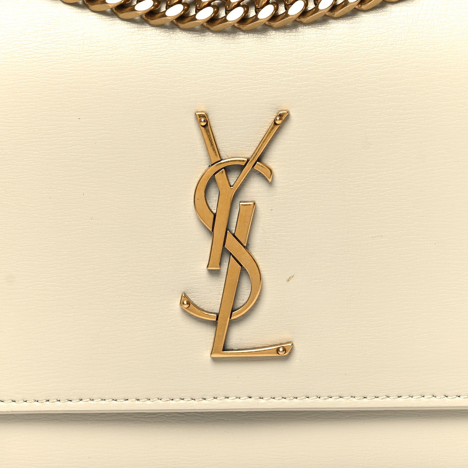 Saint Laurent Calfskin Medium Monogram Sunset Crema Soft 8 of 11