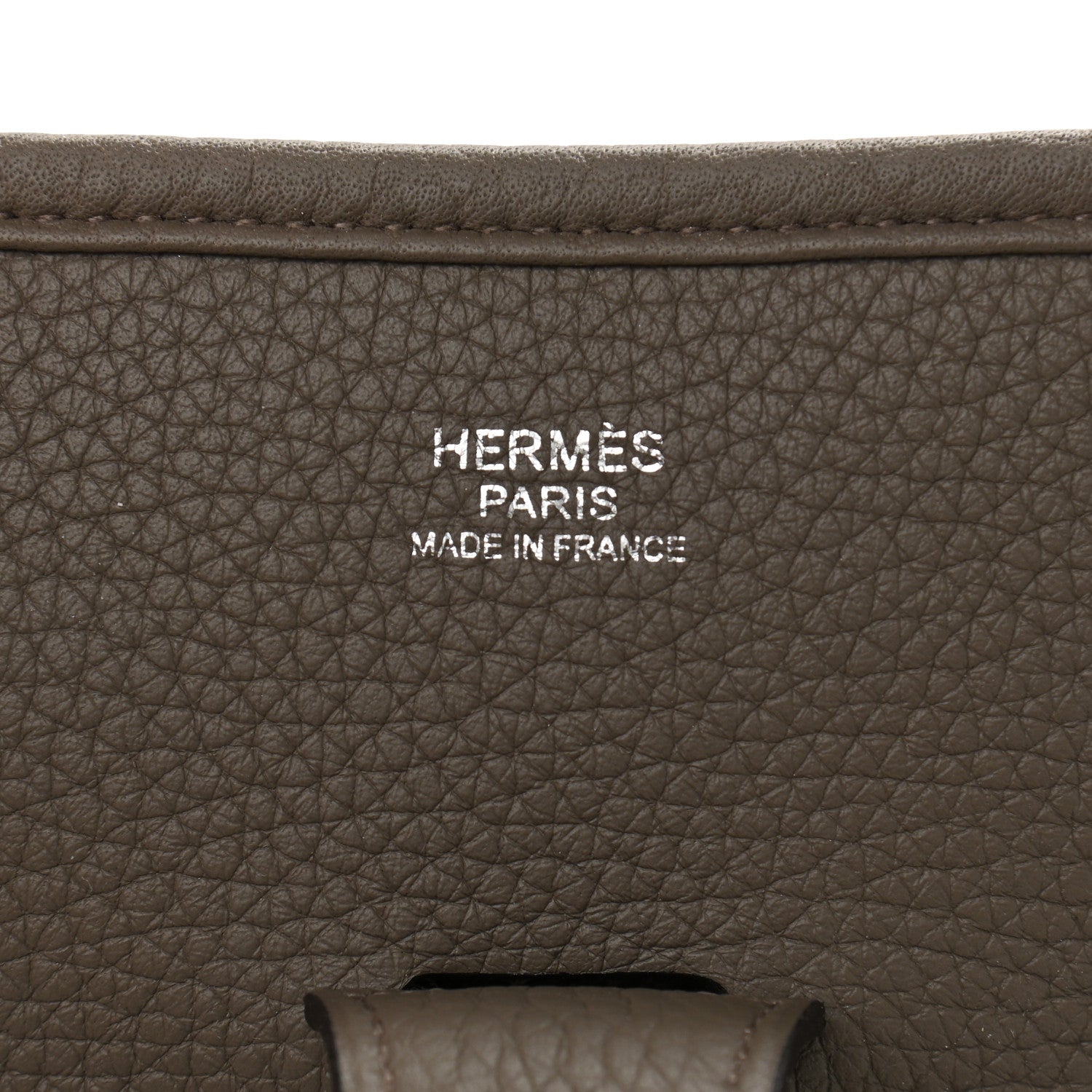 Hermes Taurillon Clemence Evelyne III GM Etain 5 of 10