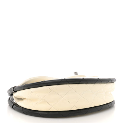 Chanel Lambskin Quilted Small Hula Hoop Flap Ivory 4 of 11
