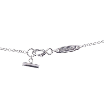 Tiffany 18K White Gold Small T Smile Pendant Necklace 4 of 5