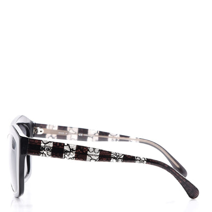 Chanel Lace Effect Sunglasses 5296-A Black 3 of 8