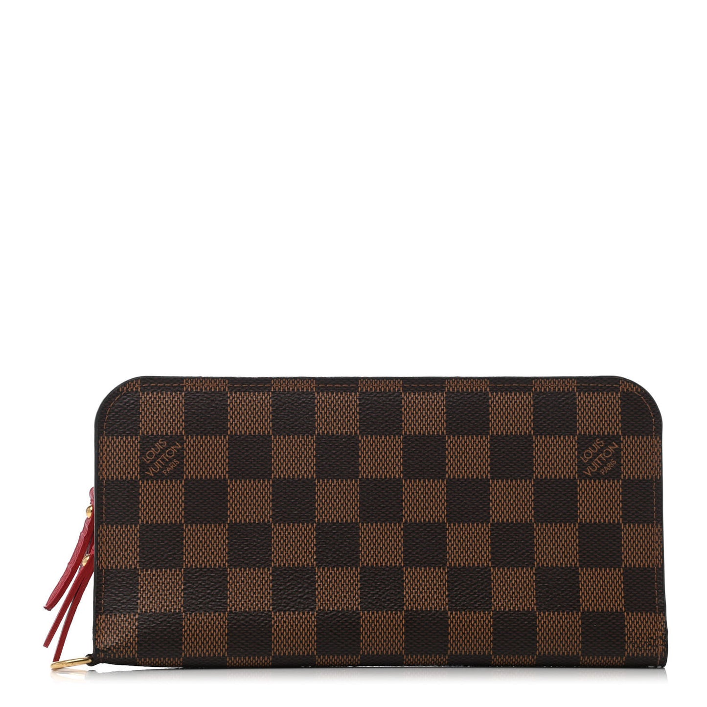 Damier Ebene Insolite Wallet Red