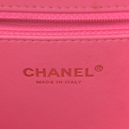 Chanel Caviar Quilted Medium CC Filigree Vanity Case Pink Green Blue 6 of 12