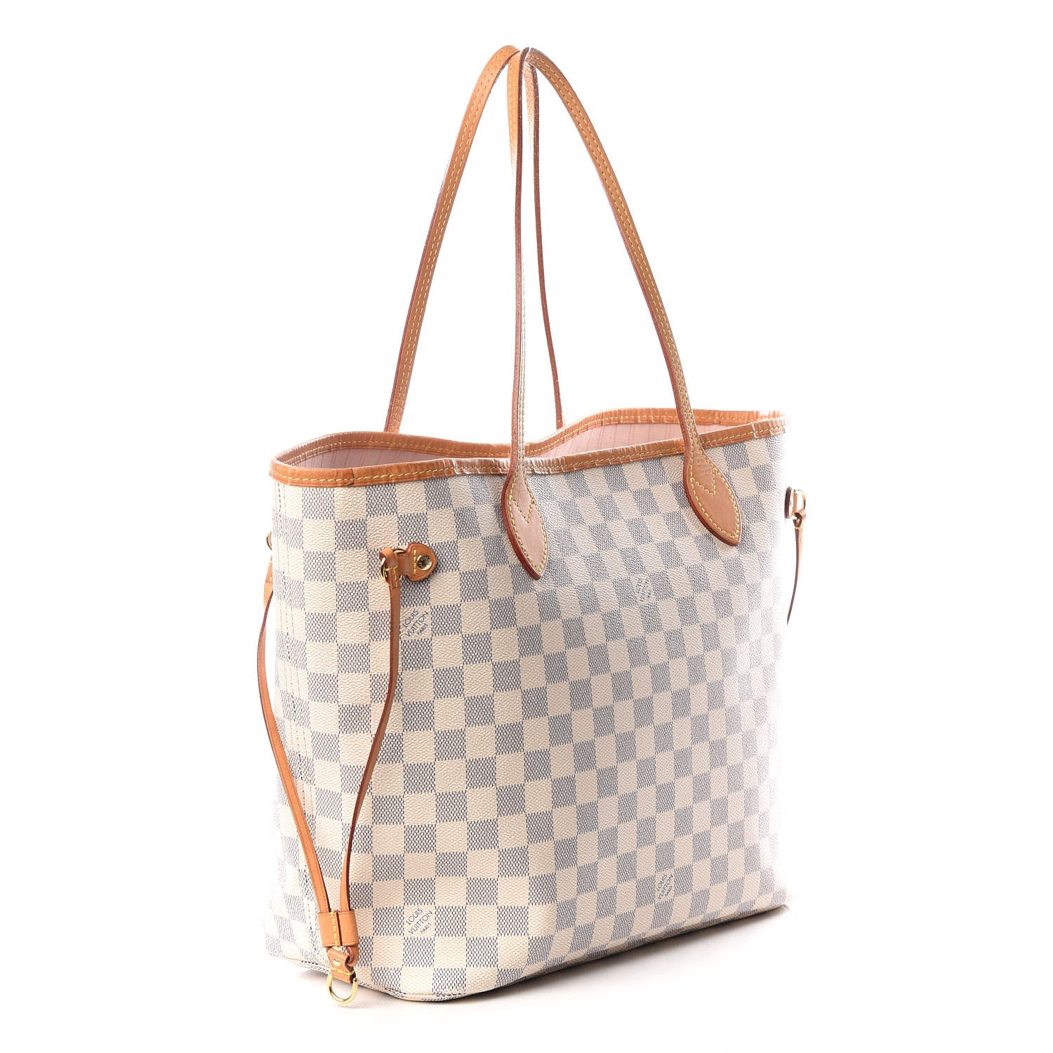 Louis Vuitton Damier Azur Neo Neverfull MM Rose Ballerine 3 of 13