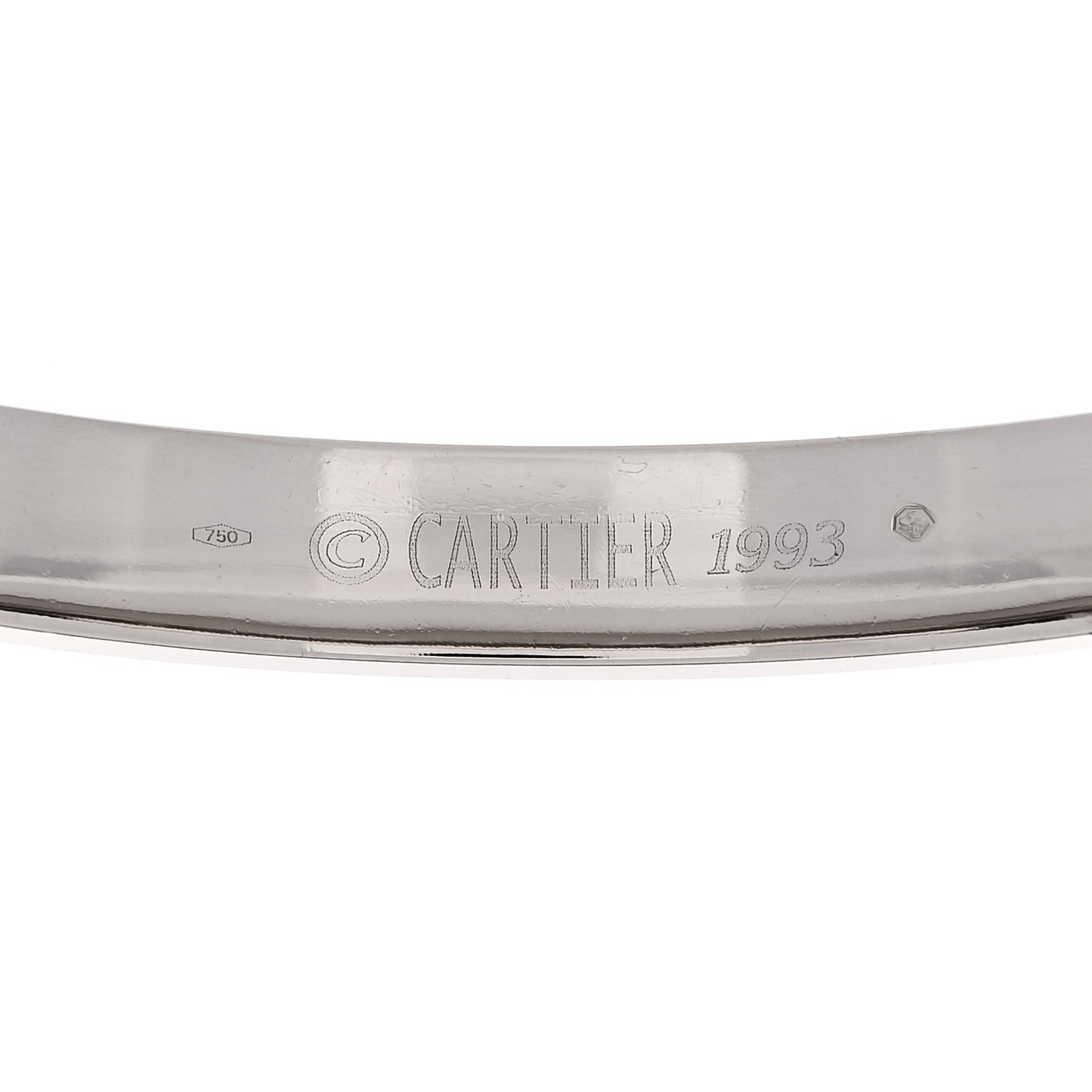 18K White Gold LOVE Bracelet 16