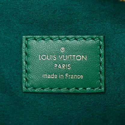 Louis Vuitton Lambskin Embossed Monogram Coussin BB Emeraude 8 of 11