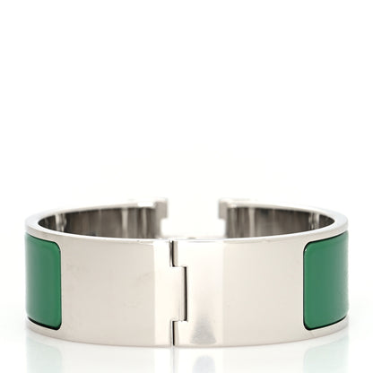 Hermes Enamel Wide Clic Clac H Bracelet PM Vert Sapin 3 of 5