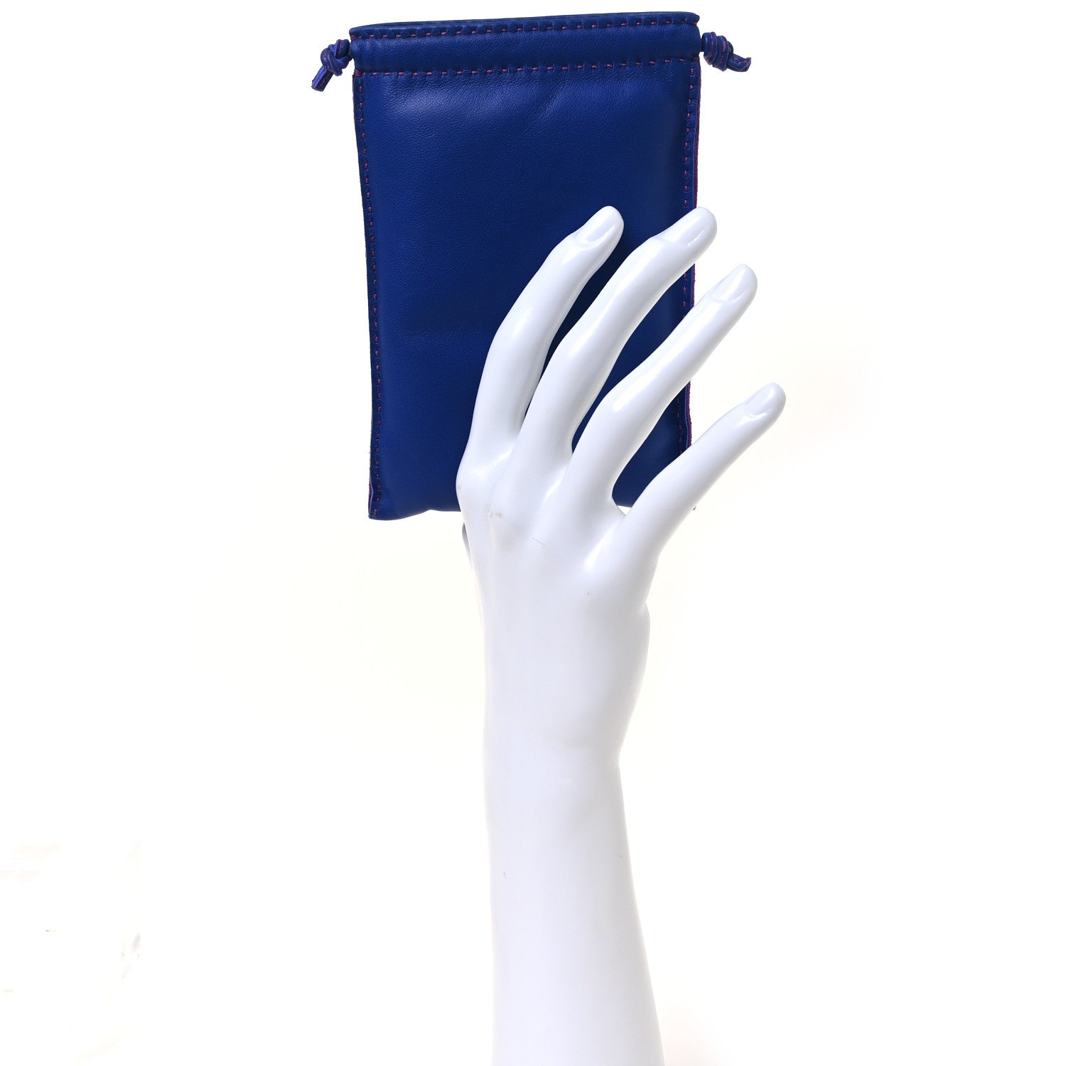 Hermes Milo Lambskin Pilo Pouch Blue Electrique Anemone 2 of 7