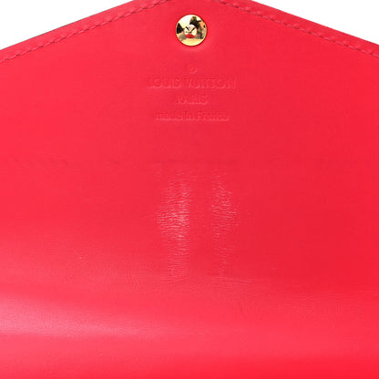 Louis Vuitton Vernis Sarah Wallet NM Rose Litchi 10 of 10