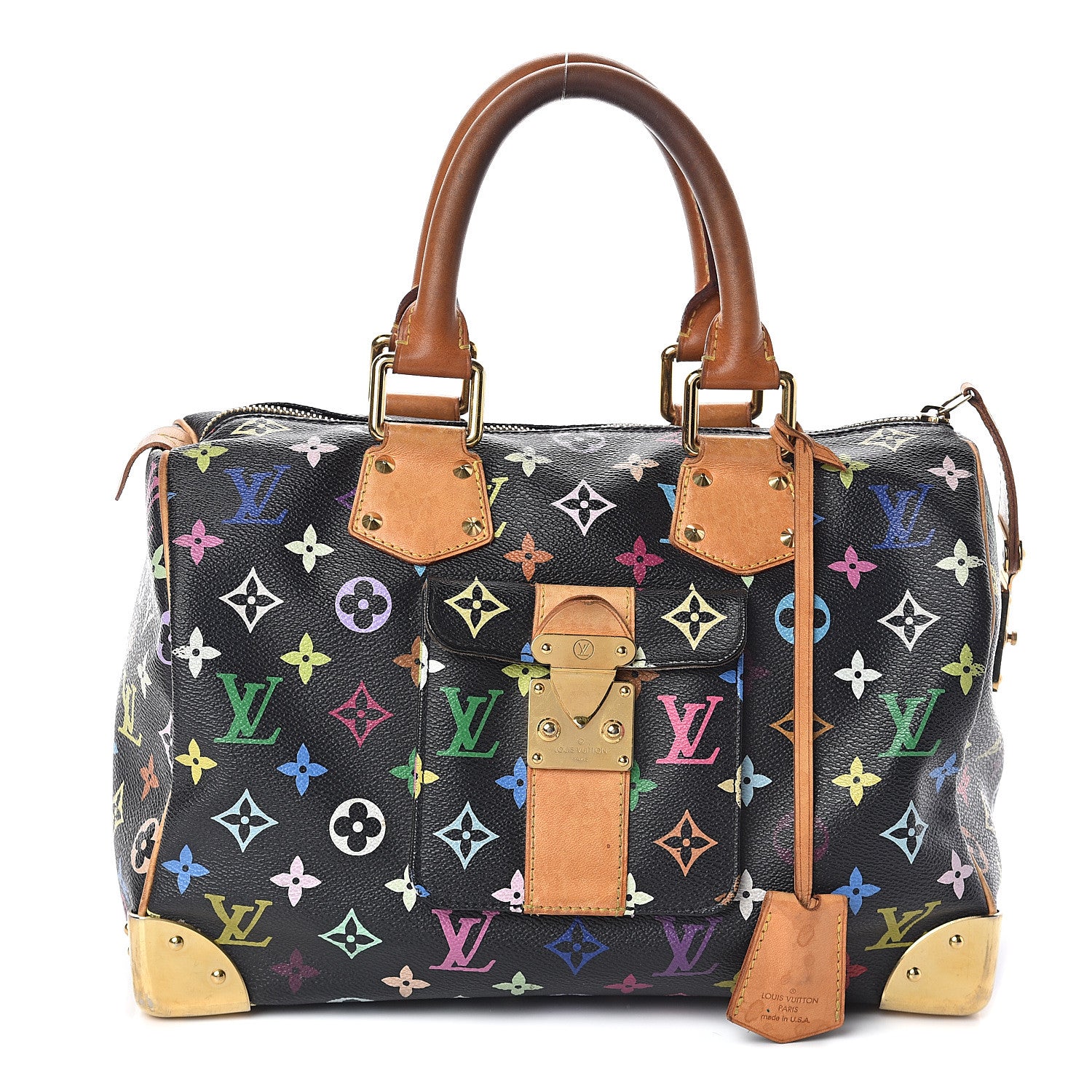 Louis Vuitton Monogram Multicolor Speedy 30 Black 1 of 9