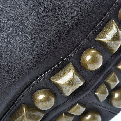 Burberry Calfskin Studded Medium Alverton Hobo Chocolate 13 of 15