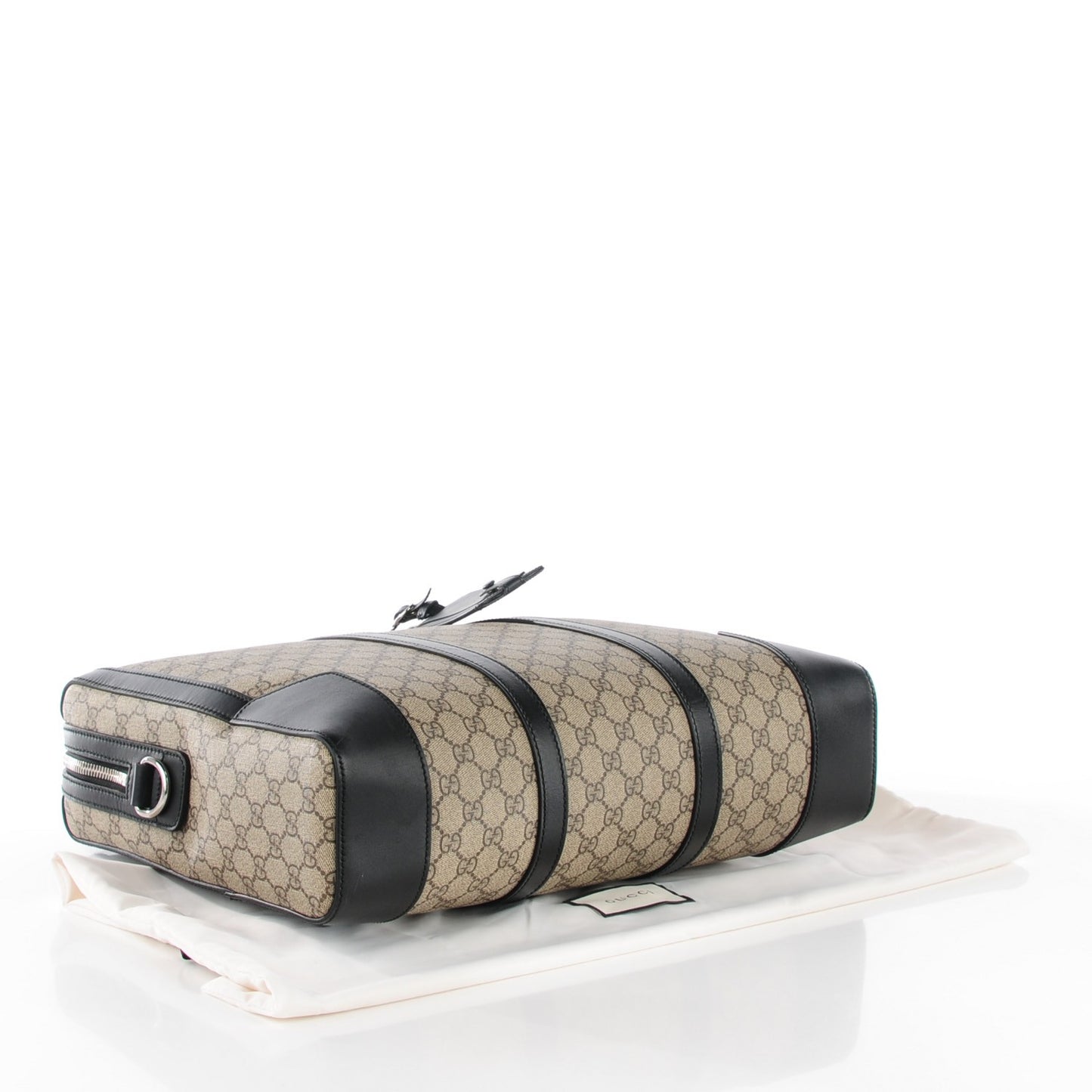 GG Supreme Monogram Eden Briefcase Black