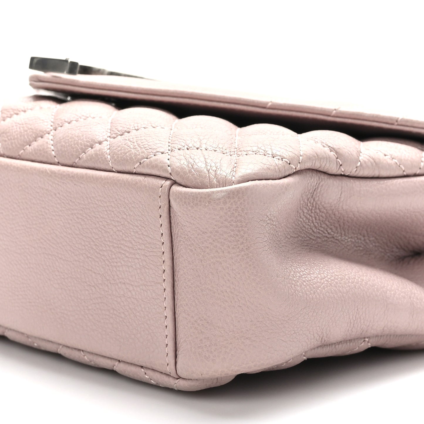 Calfskin Tri-Quilt Monogram Medium College Bag Pink