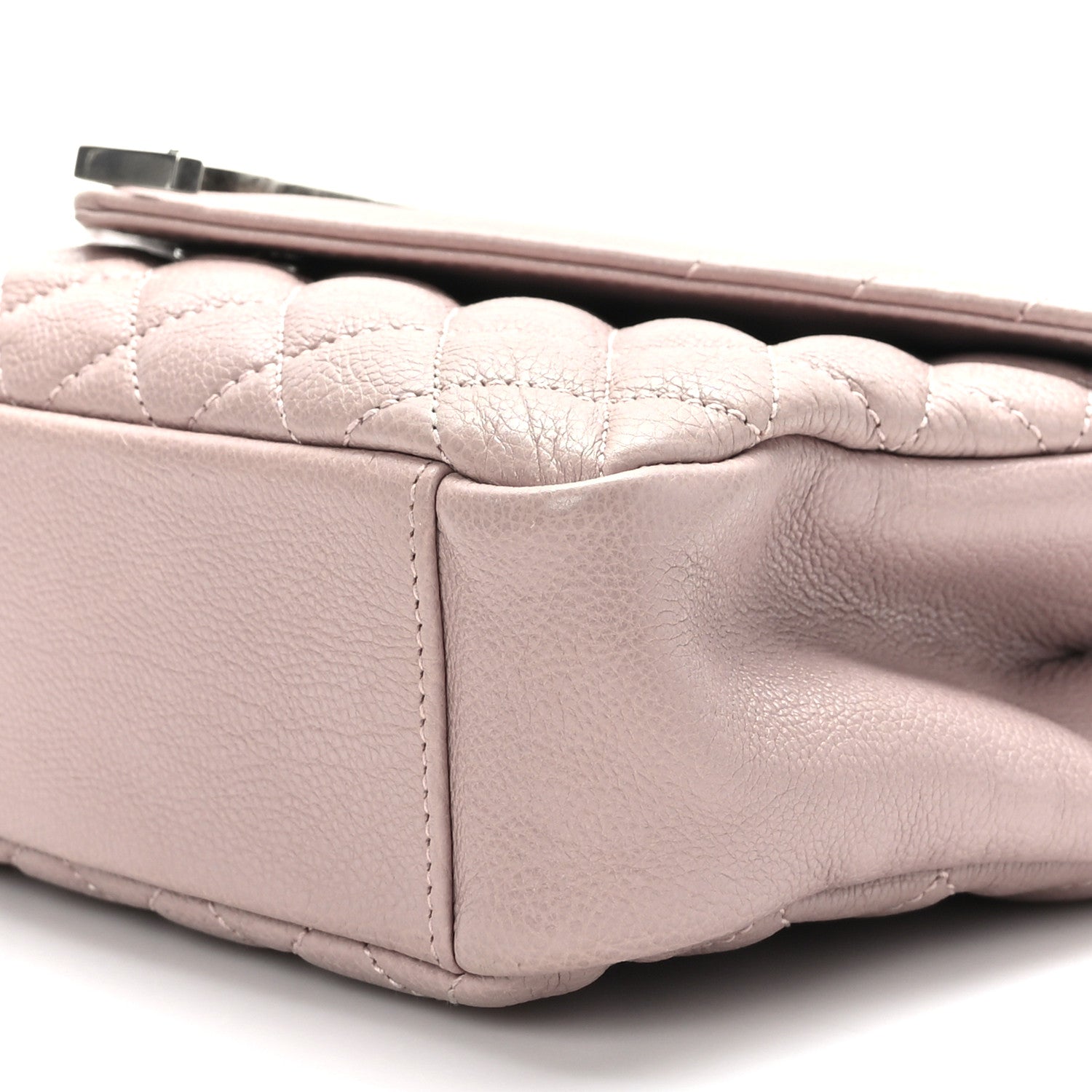 Saint Laurent Calfskin Tri-Quilt Monogram Medium College Bag Pink 9 of 9