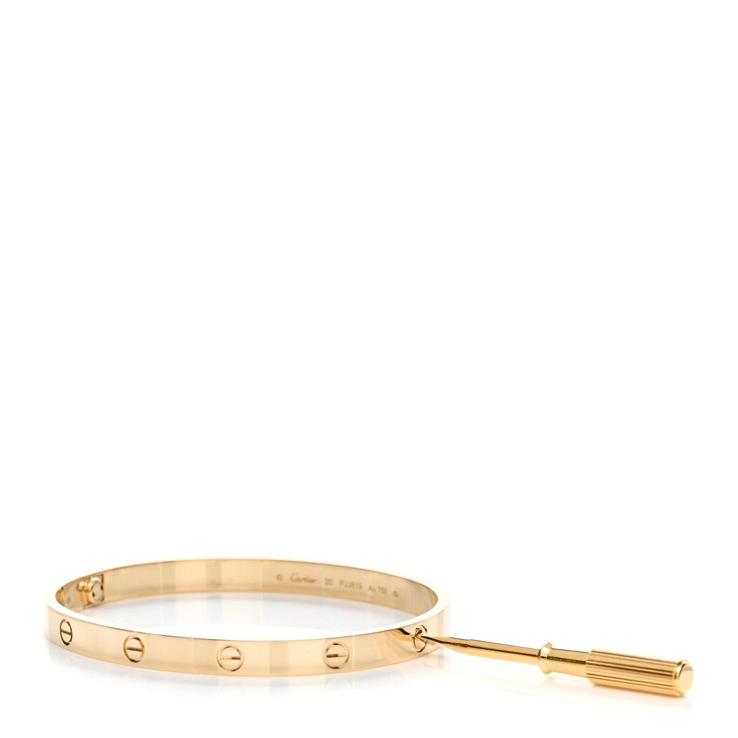 18K Yellow Gold LOVE Bracelet 20