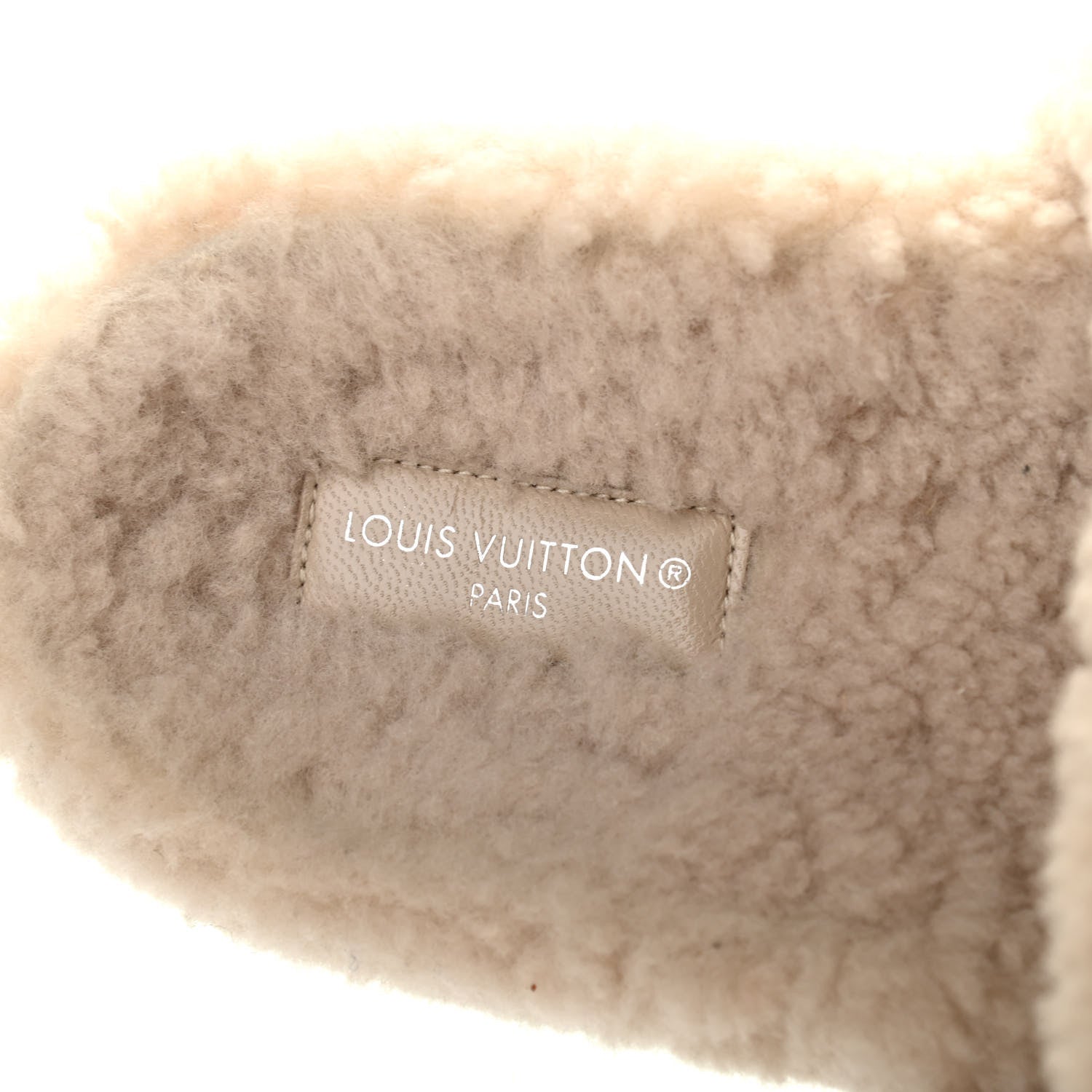Louis Vuitton Shearling Paseo Flat Comfort Mule 40 Beige 7 of 9
