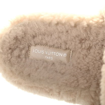 Louis Vuitton Shearling Paseo Flat Comfort Mule 40 Beige 7 of 9