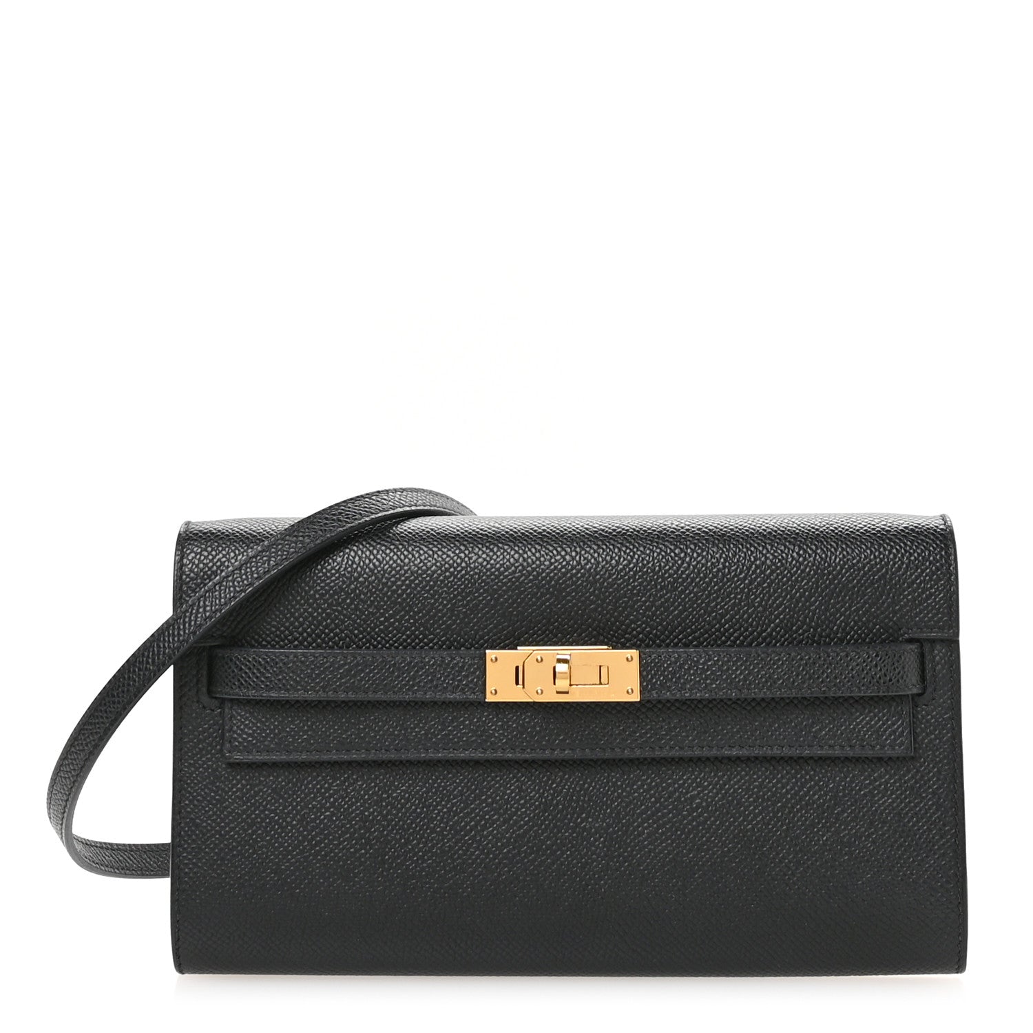 Hermes Epsom Kelly Wallet To Go Black 1 of 11