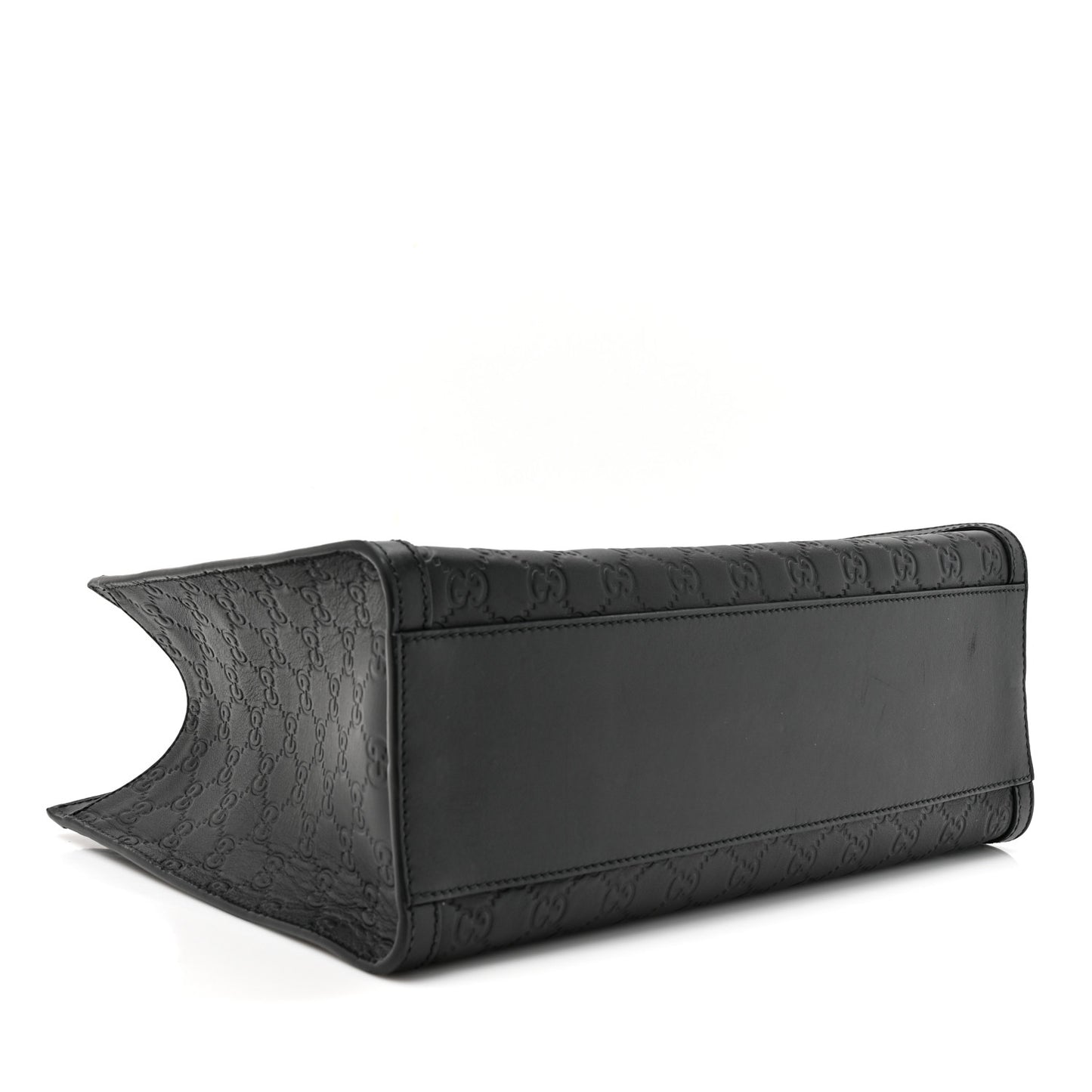 Guccissima Medium Padlock Tote Black
