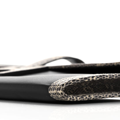 Hermes Swift Lizard Jige Elan Touch 29 Clutch Black Ombre 10 of 12