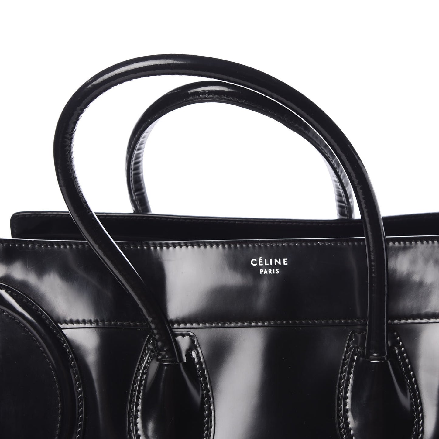 Spazzolato Calfskin Mini Luggage Black