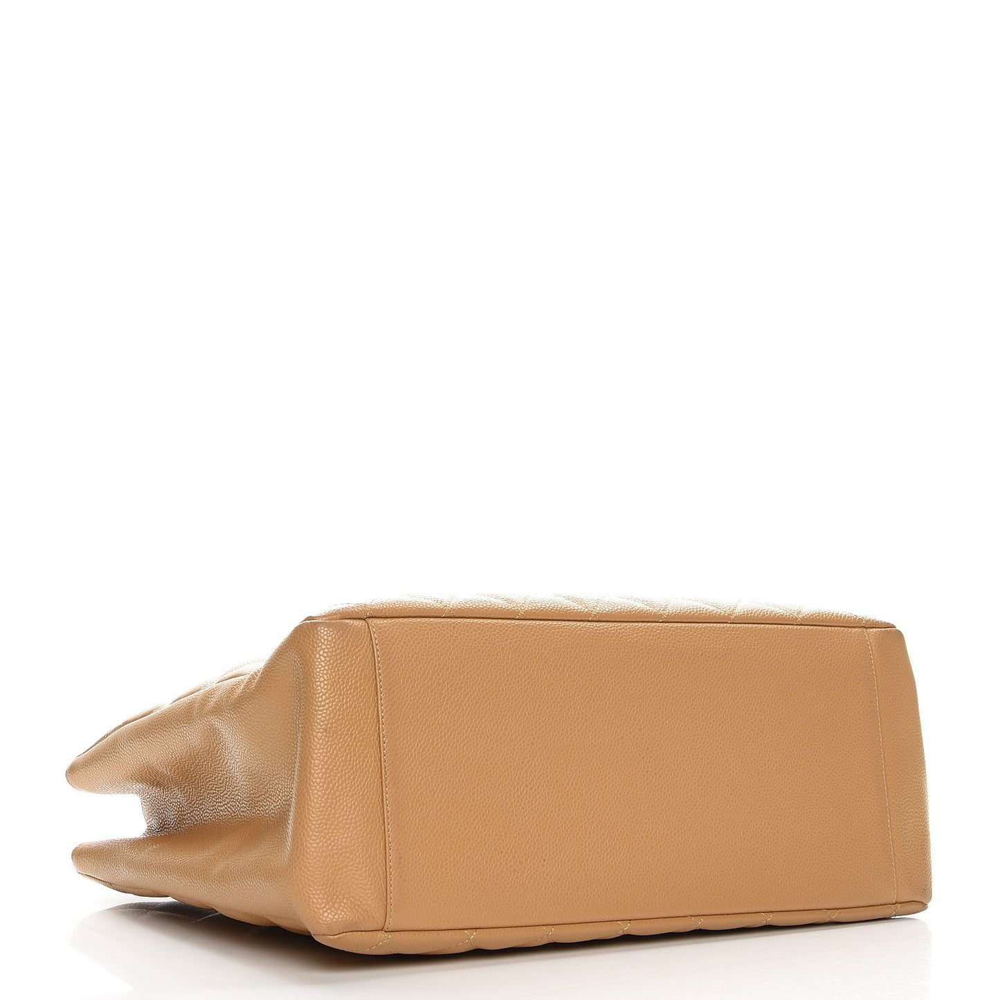 Caviar Quilted Grand Shopping Tote GST Beige