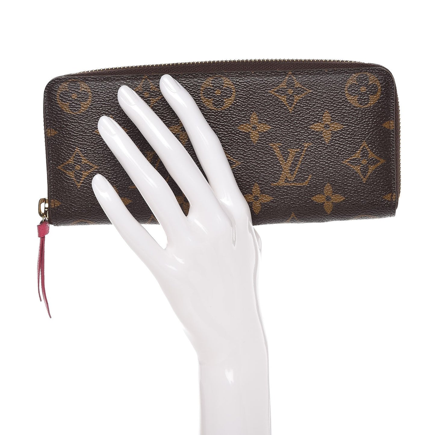 Monogram Clemence Wallet Hot Pink
