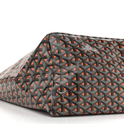 Goyard Goyardine Saint Louis Claire Voie GM Black Orange 10 of 11