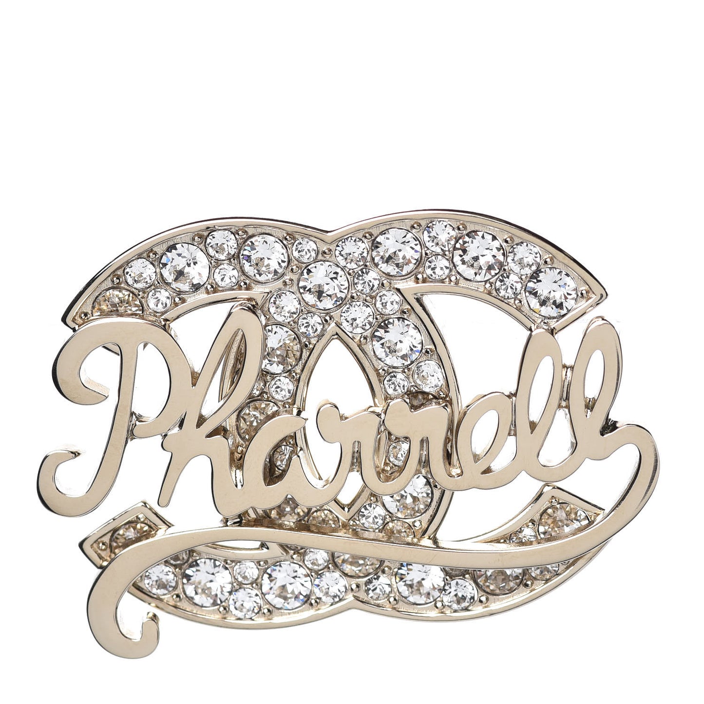 x Pharrell Williams Crystal Brooch Gold