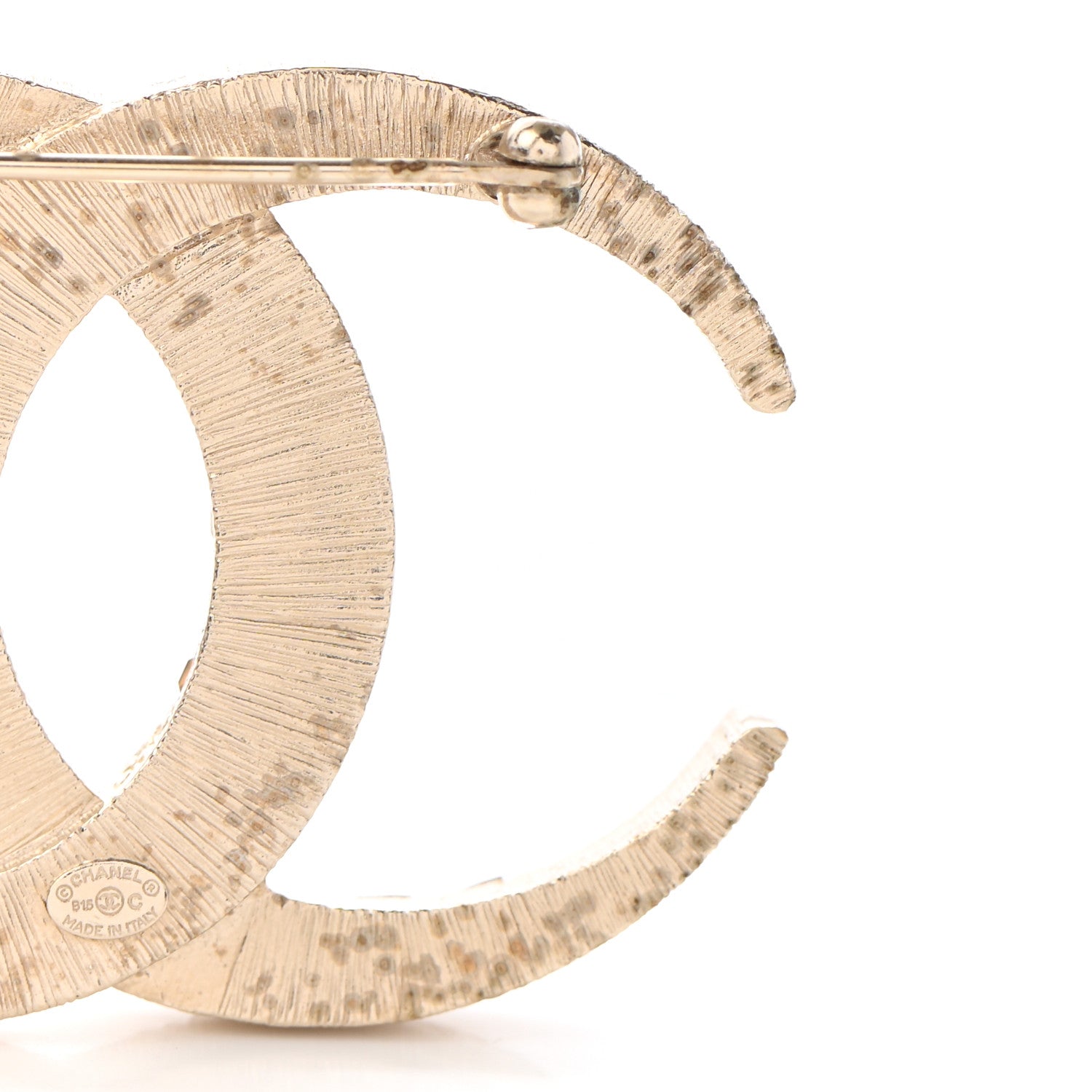 Chanel Baguette Crystal Dubai CC Brooch Gold 6 of 7