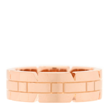 Cartier 18K Pink Gold Tank Francaise Ring 49 5 3 of 4