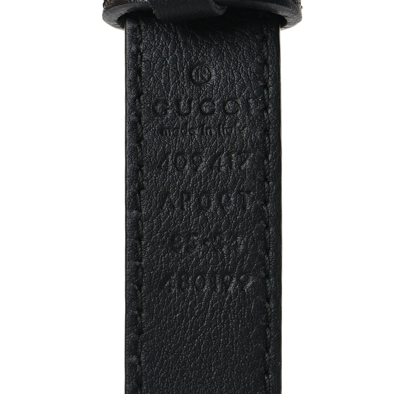 Gucci Calfskin Double G 20mm Belt 85 34 Black 3 of 5