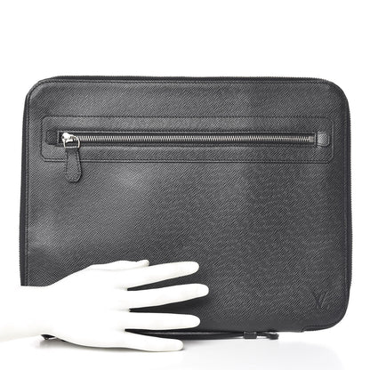 Louis Vuitton Taiga Vladimir Business Portfolio Briefcase Ardoise 2 of 9