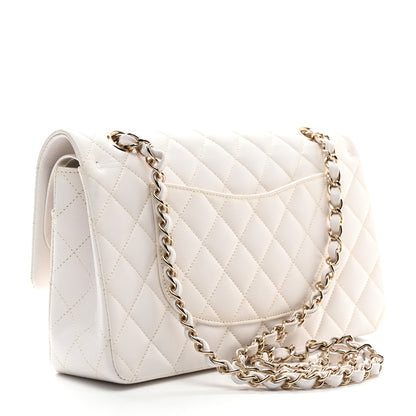 Chanel Caviar Quilted Medium Double Flap White 3 of 10