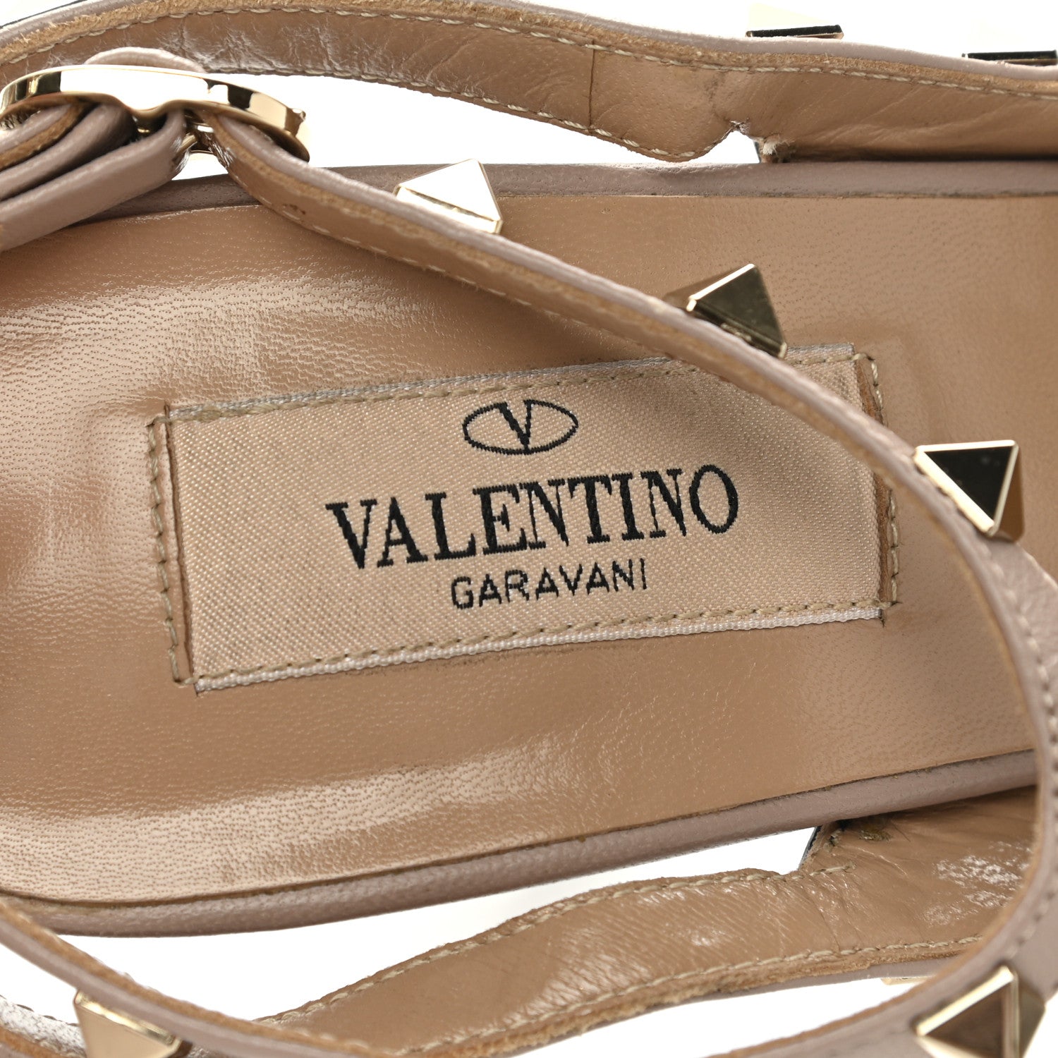 Valentino Garavani Patent Nappa Rockstud Ankle Strap 100mm Pumps 39.5 Black Poudre 7 of 8
