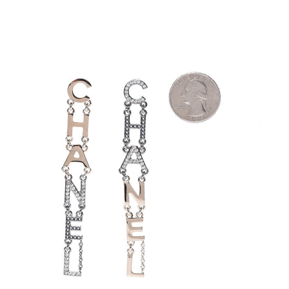 Chanel Crystal Pearl Bright Young Things Earrings Gold Ruthenium 2 of 5