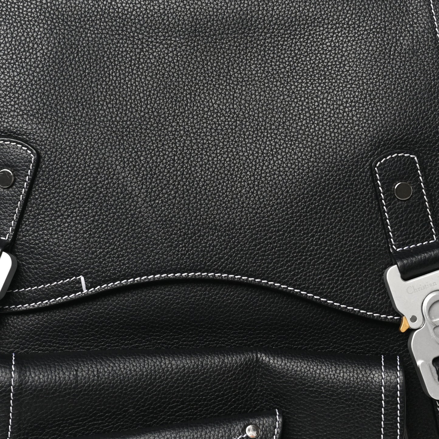 Grained Calfskin Maxi Gallop Backpack Black