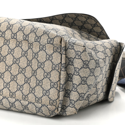Gucci GG Plus Monogram Messenger Diaper Bag Navy 10 of 14