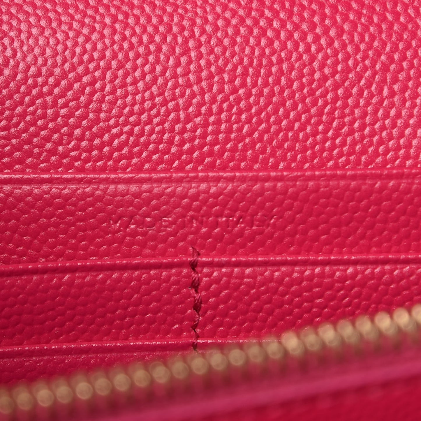 Grain De Poudre Matelasse Chevron Monogram Chain Wallet Bubblegum