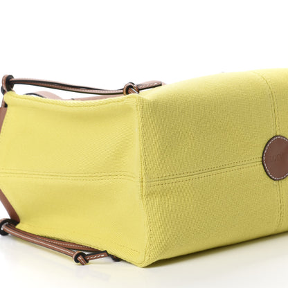 Loewe Canvas Calfskin Cushion Tote Yellow 6 of 9