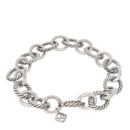 David Yurman Sterling Silver 13mm Large Oval Link Bracelet 2 of 3